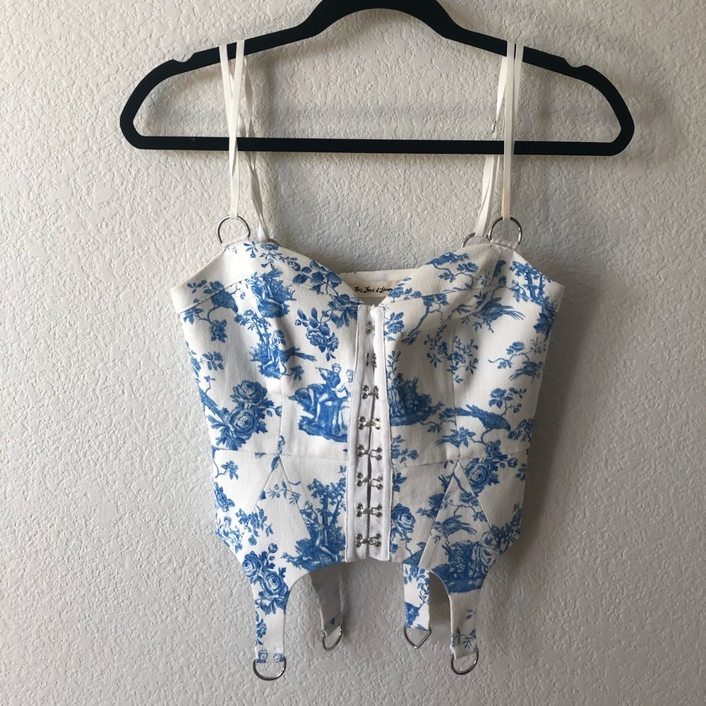 For Love & Lemons Pierre Bustier Top